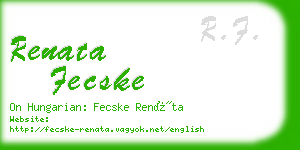 renata fecske business card